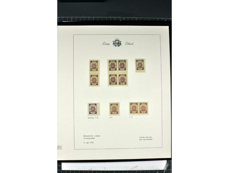 1918/40, enorm umfangreiche und detaillierte Spezialsammlung in neun Bänden, dabei über 200 Marken mit SPECIMEN-Aufdrucken, ü