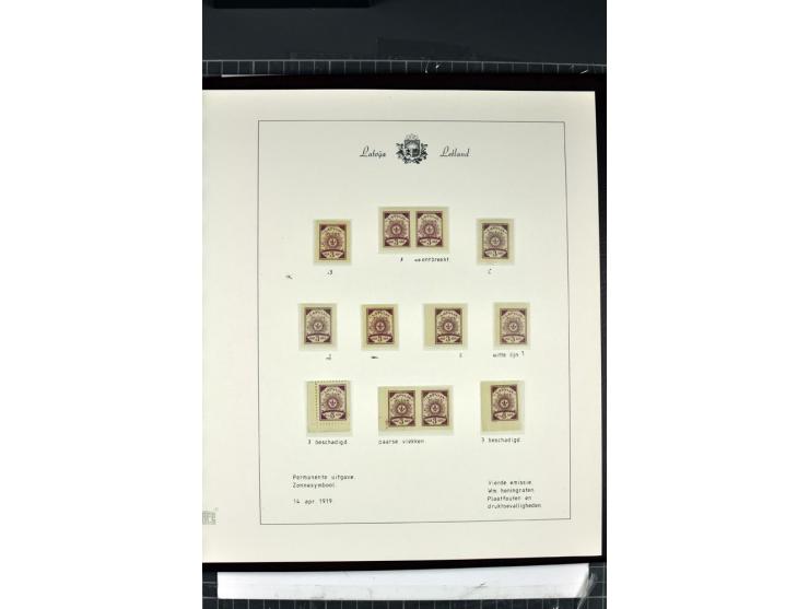 1918/40, enorm umfangreiche und detaillierte Spezialsammlung in neun Bänden, dabei über 200 Marken mit SPECIMEN-Aufdrucken, ü