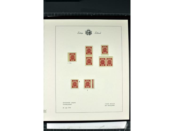1918/40, enorm umfangreiche und detaillierte Spezialsammlung in neun Bänden, dabei über 200 Marken mit SPECIMEN-Aufdrucken, ü