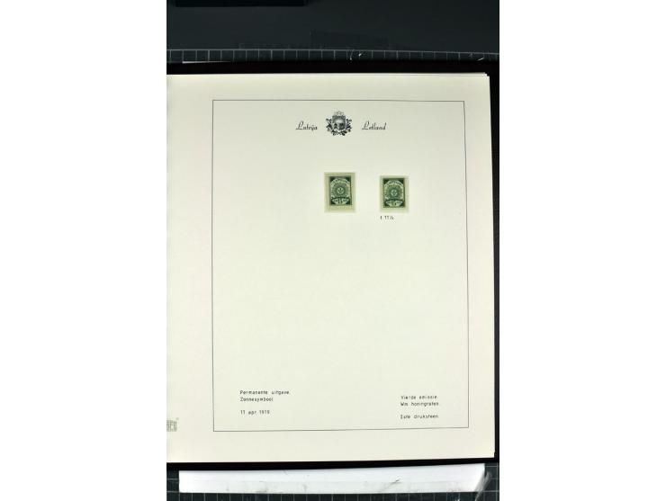 1918/40, enorm umfangreiche und detaillierte Spezialsammlung in neun Bänden, dabei über 200 Marken mit SPECIMEN-Aufdrucken, ü