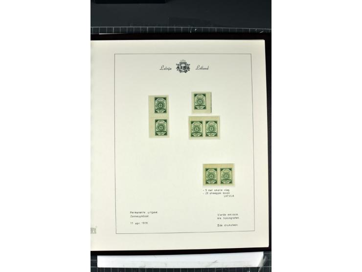 1918/40, enorm umfangreiche und detaillierte Spezialsammlung in neun Bänden, dabei über 200 Marken mit SPECIMEN-Aufdrucken, ü