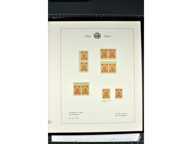 1918/40, enorm umfangreiche und detaillierte Spezialsammlung in neun Bänden, dabei über 200 Marken mit SPECIMEN-Aufdrucken, ü
