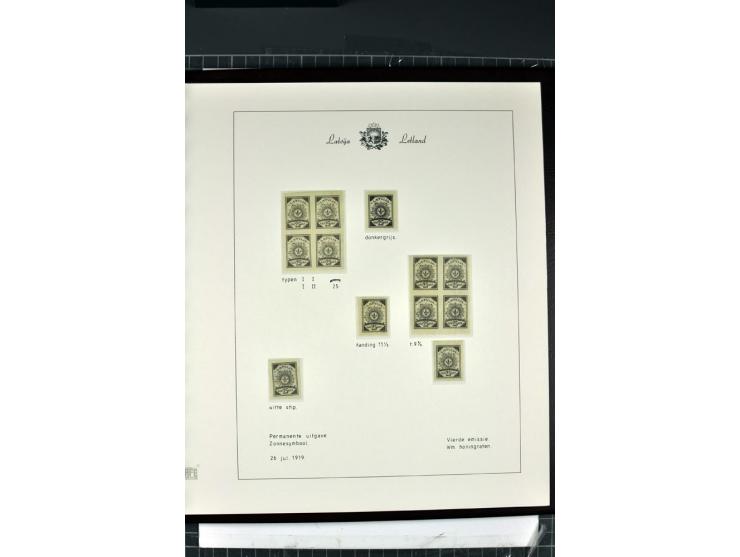 1918/40, enorm umfangreiche und detaillierte Spezialsammlung in neun Bänden, dabei über 200 Marken mit SPECIMEN-Aufdrucken, ü