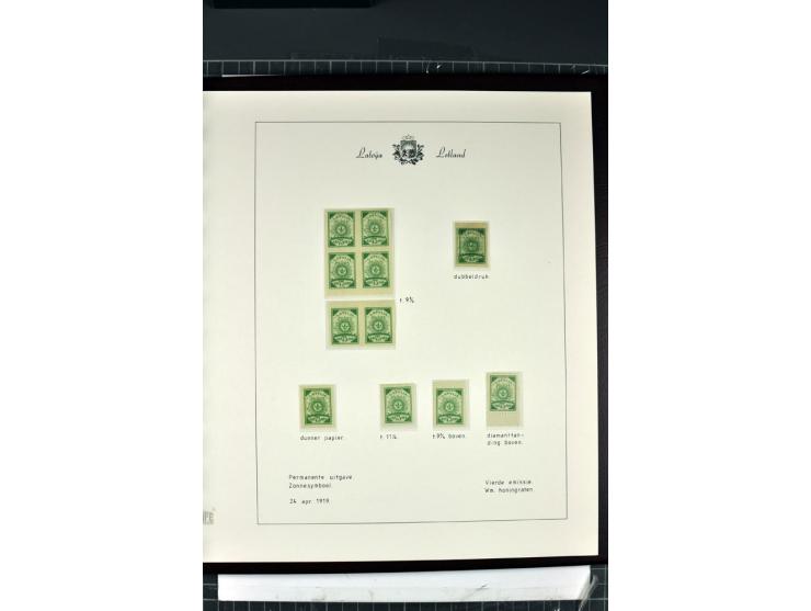 1918/40, enorm umfangreiche und detaillierte Spezialsammlung in neun Bänden, dabei über 200 Marken mit SPECIMEN-Aufdrucken, ü