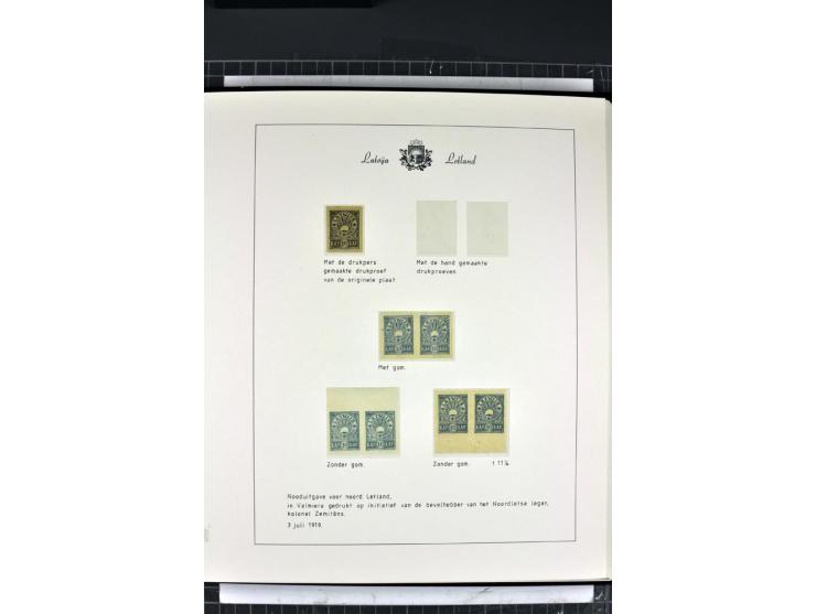 1918/40, enorm umfangreiche und detaillierte Spezialsammlung in neun Bänden, dabei über 200 Marken mit SPECIMEN-Aufdrucken, ü