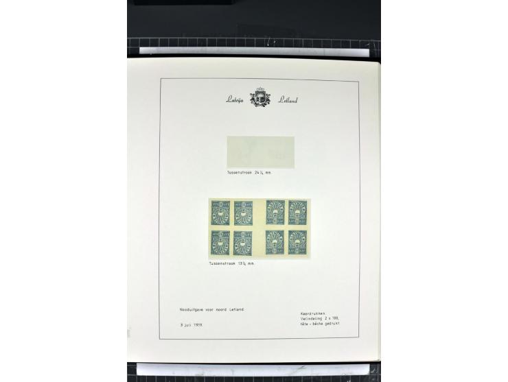 1918/40, enorm umfangreiche und detaillierte Spezialsammlung in neun Bänden, dabei über 200 Marken mit SPECIMEN-Aufdrucken, ü