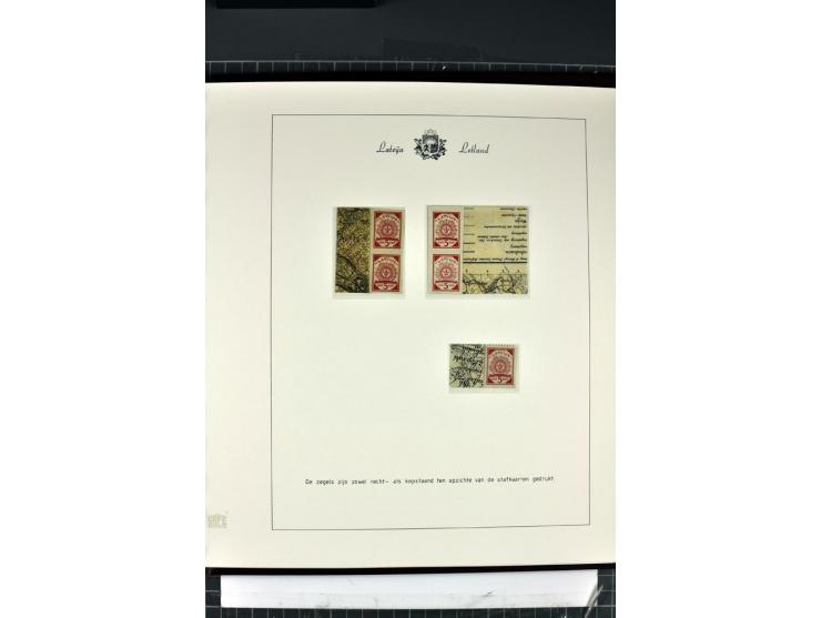 1918/40, enorm umfangreiche und detaillierte Spezialsammlung in neun Bänden, dabei über 200 Marken mit SPECIMEN-Aufdrucken, ü