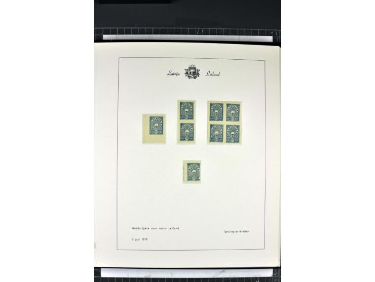1918/40, enorm umfangreiche und detaillierte Spezialsammlung in neun Bänden, dabei über 200 Marken mit SPECIMEN-Aufdrucken, ü