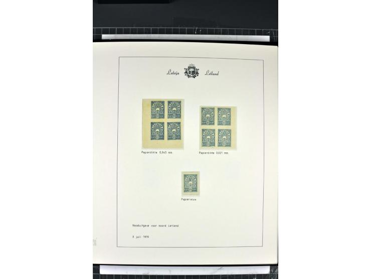 1918/40, enorm umfangreiche und detaillierte Spezialsammlung in neun Bänden, dabei über 200 Marken mit SPECIMEN-Aufdrucken, ü