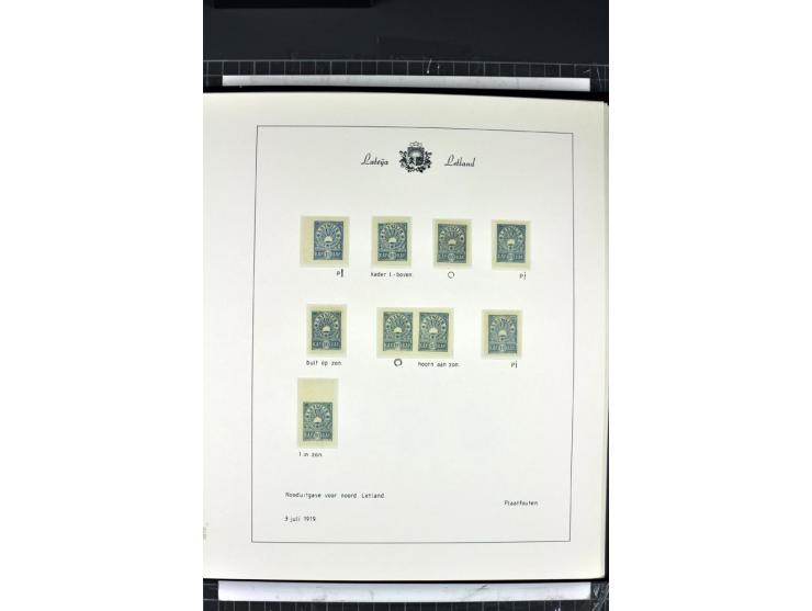 1918/40, enorm umfangreiche und detaillierte Spezialsammlung in neun Bänden, dabei über 200 Marken mit SPECIMEN-Aufdrucken, ü
