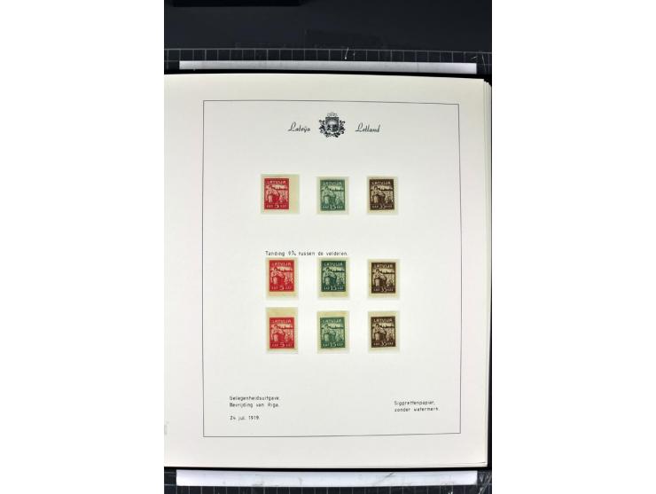 1918/40, enorm umfangreiche und detaillierte Spezialsammlung in neun Bänden, dabei über 200 Marken mit SPECIMEN-Aufdrucken, ü