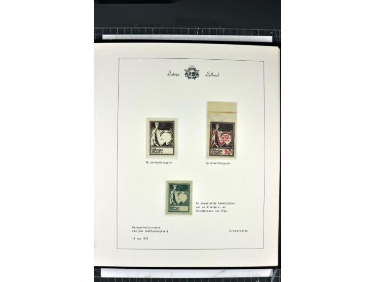 1918/40, enorm umfangreiche und detaillierte Spezialsammlung in neun Bänden, dabei über 200 Marken mit SPECIMEN-Aufdrucken, ü