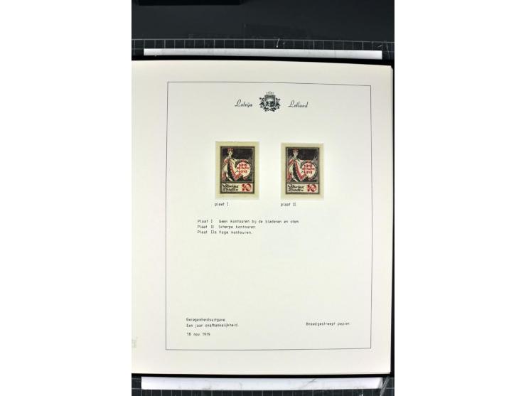 1918/40, enorm umfangreiche und detaillierte Spezialsammlung in neun Bänden, dabei über 200 Marken mit SPECIMEN-Aufdrucken, ü