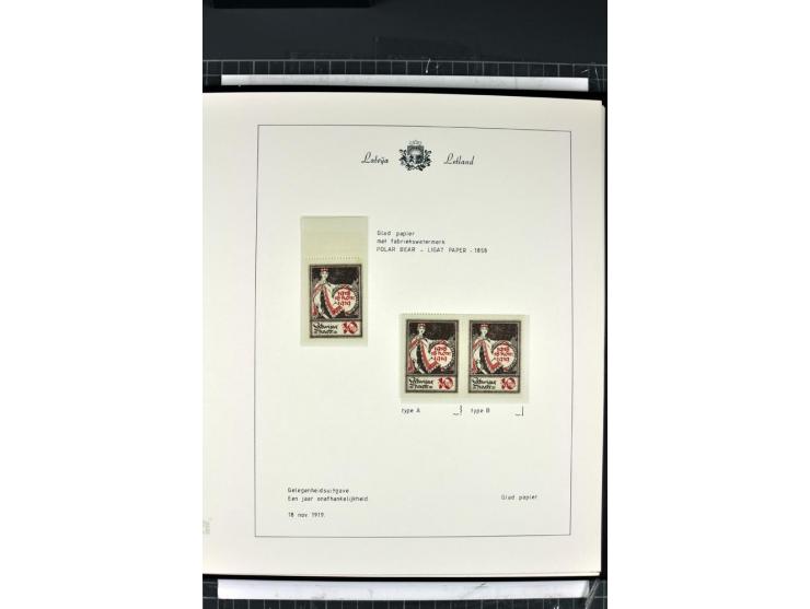 1918/40, enorm umfangreiche und detaillierte Spezialsammlung in neun Bänden, dabei über 200 Marken mit SPECIMEN-Aufdrucken, ü