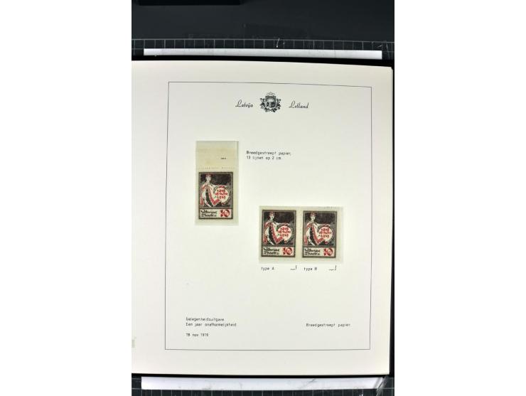 1918/40, enorm umfangreiche und detaillierte Spezialsammlung in neun Bänden, dabei über 200 Marken mit SPECIMEN-Aufdrucken, ü