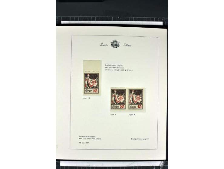 1918/40, enorm umfangreiche und detaillierte Spezialsammlung in neun Bänden, dabei über 200 Marken mit SPECIMEN-Aufdrucken, ü