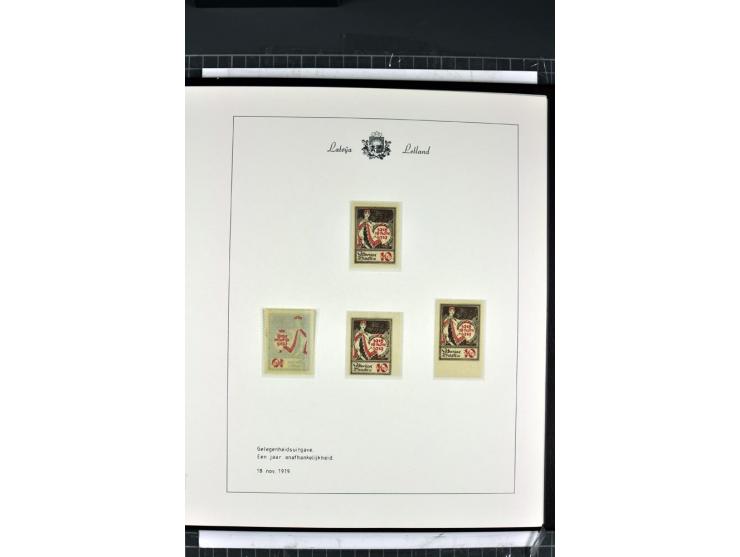 1918/40, enorm umfangreiche und detaillierte Spezialsammlung in neun Bänden, dabei über 200 Marken mit SPECIMEN-Aufdrucken, ü