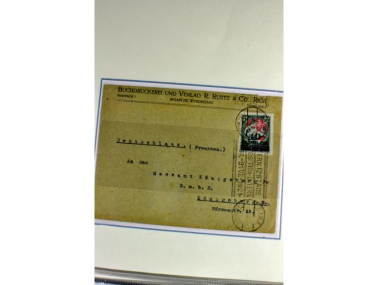 1918/41, postrische, ungebrauchte und gestempelte Sammlung, dabei ungezähnte und teilgezähnte Marken, Zwischenstege, Kehrdruc