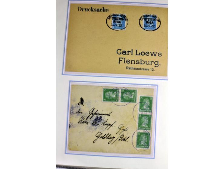 1918/41, postrische, ungebrauchte und gestempelte Sammlung, dabei ungezähnte und teilgezähnte Marken, Zwischenstege, Kehrdruc