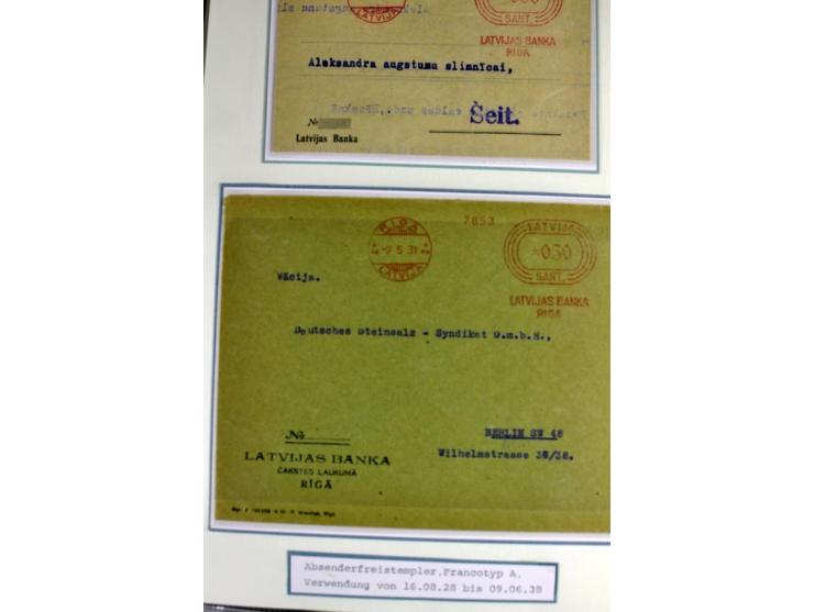 1918/41, postrische, ungebrauchte und gestempelte Sammlung, dabei ungezähnte und teilgezähnte Marken, Zwischenstege, Kehrdruc