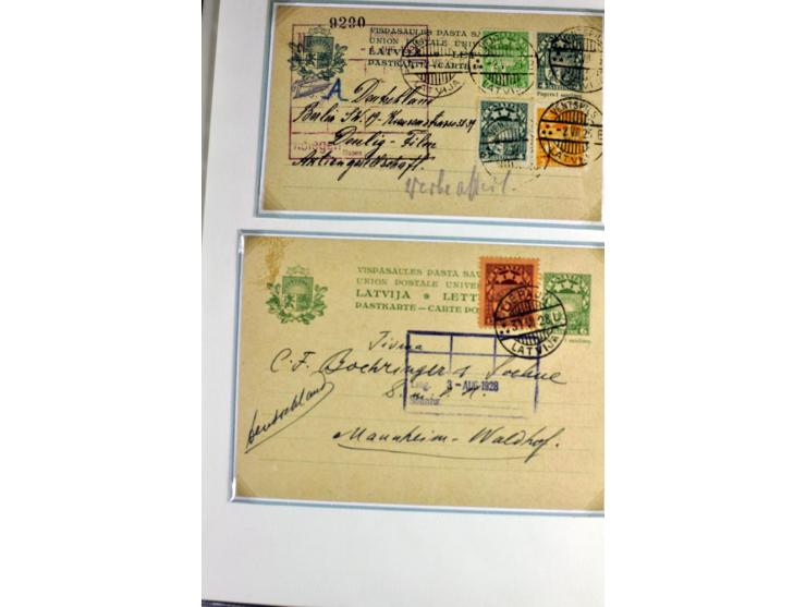 1918/41, postrische, ungebrauchte und gestempelte Sammlung, dabei ungezähnte und teilgezähnte Marken, Zwischenstege, Kehrdruc