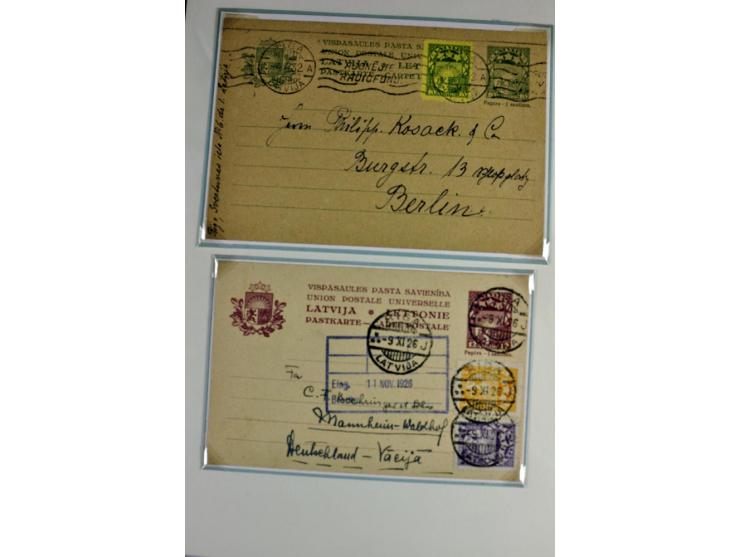1918/41, postrische, ungebrauchte und gestempelte Sammlung, dabei ungezähnte und teilgezähnte Marken, Zwischenstege, Kehrdruc