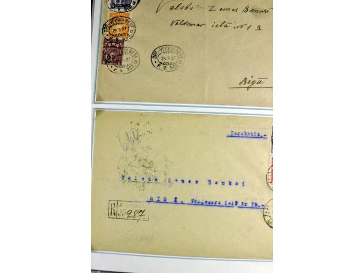 1918/41, postrische, ungebrauchte und gestempelte Sammlung, dabei ungezähnte und teilgezähnte Marken, Zwischenstege, Kehrdruc