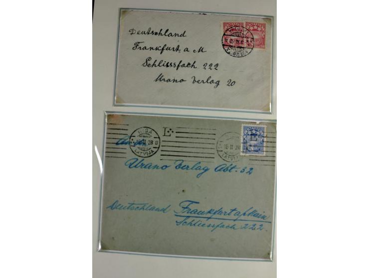 1918/41, postrische, ungebrauchte und gestempelte Sammlung, dabei ungezähnte und teilgezähnte Marken, Zwischenstege, Kehrdruc
