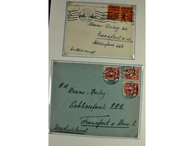 1918/41, postrische, ungebrauchte und gestempelte Sammlung, dabei ungezähnte und teilgezähnte Marken, Zwischenstege, Kehrdruc