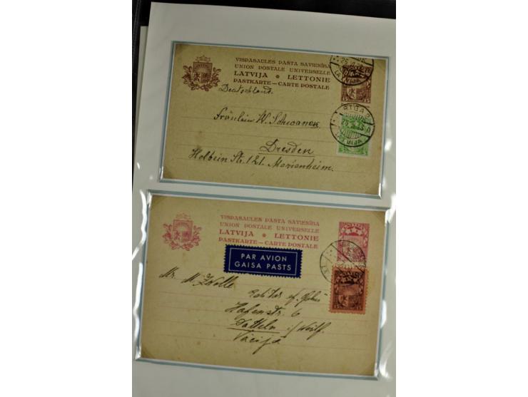 1918/41, postrische, ungebrauchte und gestempelte Sammlung, dabei ungezähnte und teilgezähnte Marken, Zwischenstege, Kehrdruc
