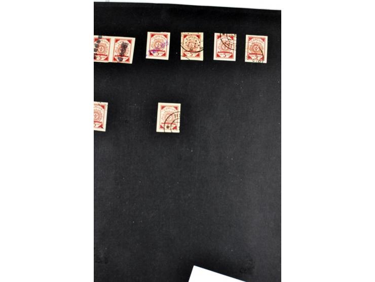 1918/41, postrische, ungebrauchte und gestempelte Sammlung, dabei ungezähnte und teilgezähnte Marken, Zwischenstege, Kehrdruc