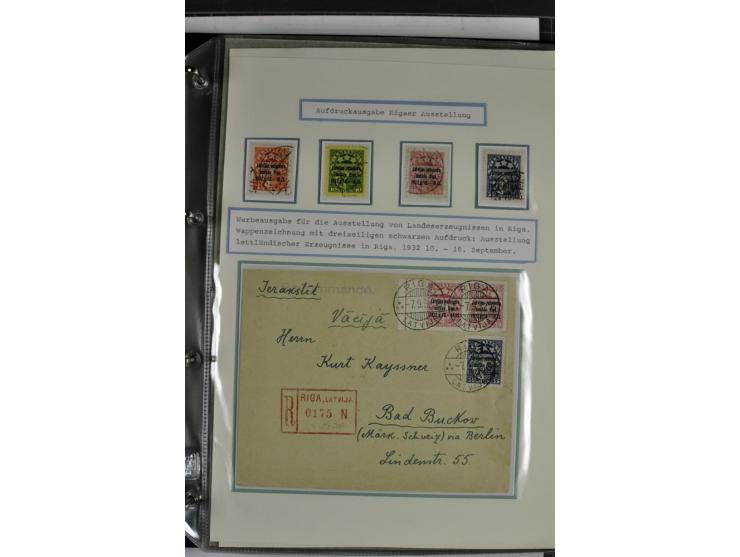1918/41, postrische, ungebrauchte und gestempelte Sammlung, dabei ungezähnte und teilgezähnte Marken, Zwischenstege, Kehrdruc