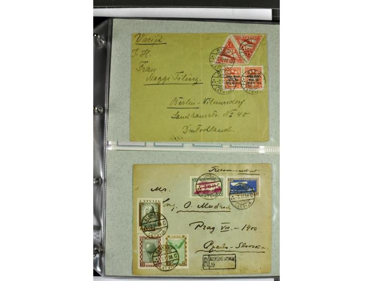 1918/41, postrische, ungebrauchte und gestempelte Sammlung, dabei ungezähnte und teilgezähnte Marken, Zwischenstege, Kehrdruc