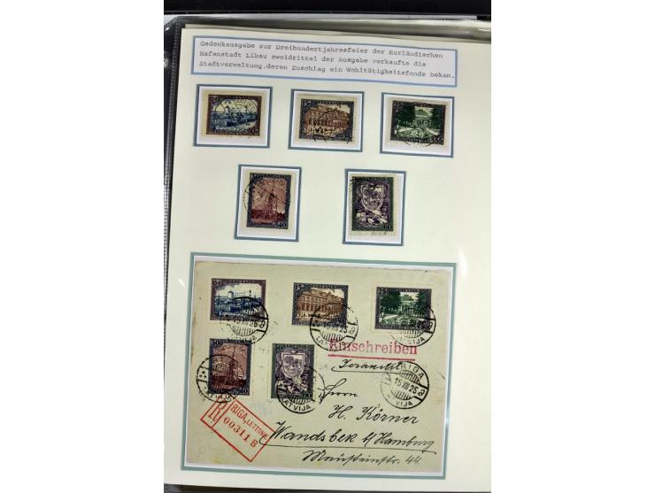 1918/41, postrische, ungebrauchte und gestempelte Sammlung, dabei ungezähnte und teilgezähnte Marken, Zwischenstege, Kehrdruc