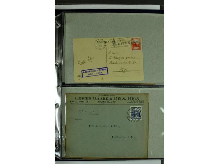 1918/41, postrische, ungebrauchte und gestempelte Sammlung, dabei ungezähnte und teilgezähnte Marken, Zwischenstege, Kehrdruc