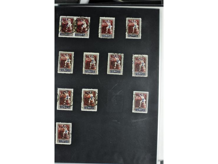 1918/41, postrische, ungebrauchte und gestempelte Sammlung, dabei ungezähnte und teilgezähnte Marken, Zwischenstege, Kehrdruc