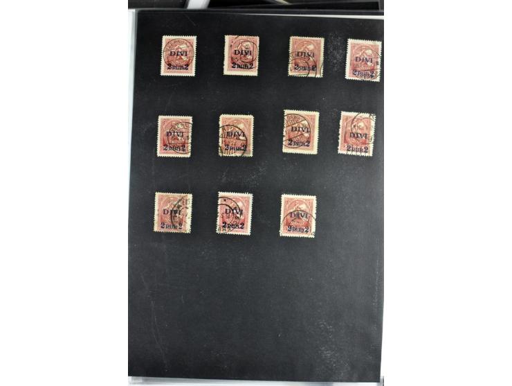 1918/41, postrische, ungebrauchte und gestempelte Sammlung, dabei ungezähnte und teilgezähnte Marken, Zwischenstege, Kehrdruc