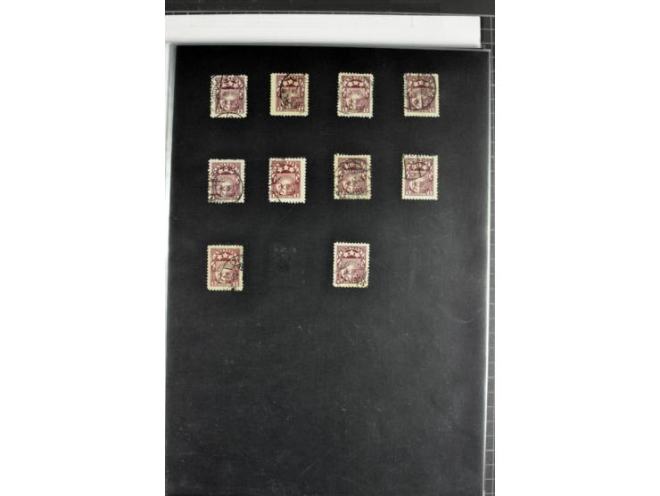 1918/41, postrische, ungebrauchte und gestempelte Sammlung, dabei ungezähnte und teilgezähnte Marken, Zwischenstege, Kehrdruc