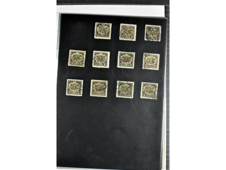 1918/41, postrische, ungebrauchte und gestempelte Sammlung, dabei ungezähnte und teilgezähnte Marken, Zwischenstege, Kehrdruc