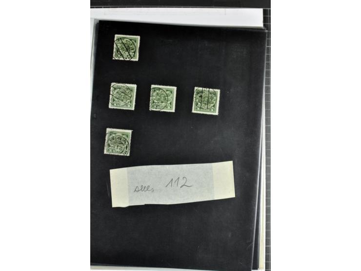 1918/41, postrische, ungebrauchte und gestempelte Sammlung, dabei ungezähnte und teilgezähnte Marken, Zwischenstege, Kehrdruc