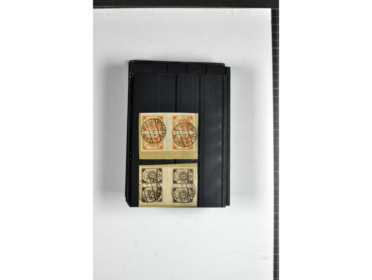 1918/41, postrische, ungebrauchte und gestempelte Sammlung, dabei ungezähnte und teilgezähnte Marken, Zwischenstege, Kehrdruc