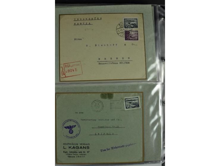 1918/41, postrische, ungebrauchte und gestempelte Sammlung, dabei ungezähnte und teilgezähnte Marken, Zwischenstege, Kehrdruc