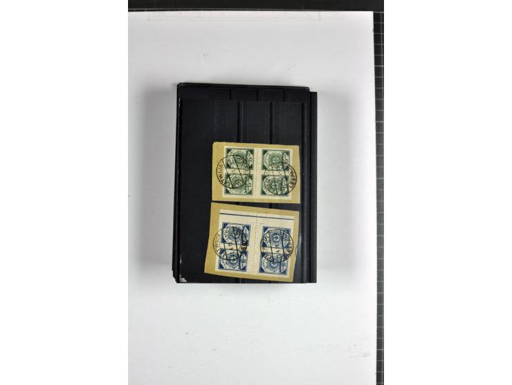 1918/41, postrische, ungebrauchte und gestempelte Sammlung, dabei ungezähnte und teilgezähnte Marken, Zwischenstege, Kehrdruc