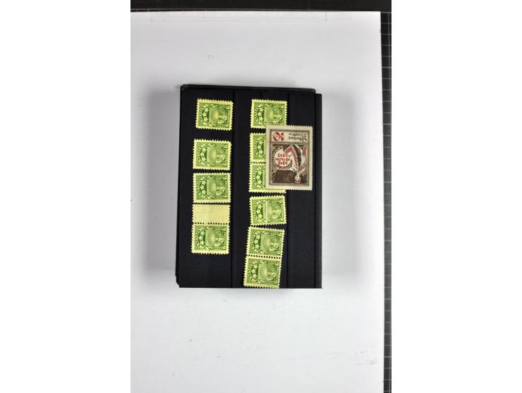 1918/41, postrische, ungebrauchte und gestempelte Sammlung, dabei ungezähnte und teilgezähnte Marken, Zwischenstege, Kehrdruc