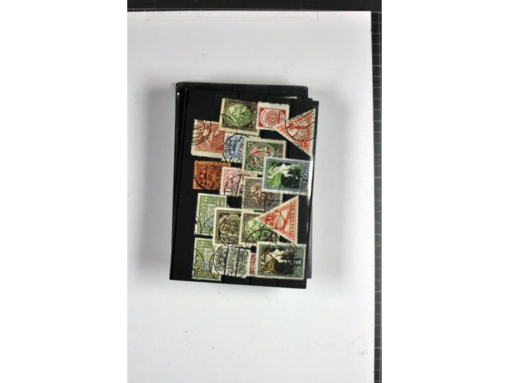 1918/41, postrische, ungebrauchte und gestempelte Sammlung, dabei ungezähnte und teilgezähnte Marken, Zwischenstege, Kehrdruc