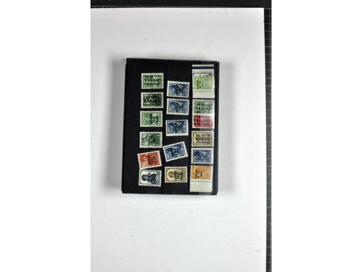 1918/41, postrische, ungebrauchte und gestempelte Sammlung, dabei ungezähnte und teilgezähnte Marken, Zwischenstege, Kehrdruc