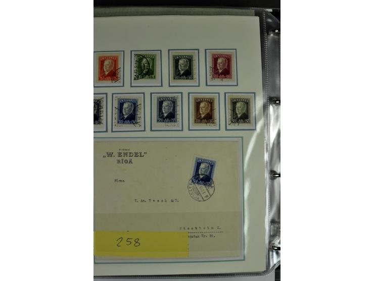 1918/41, postrische, ungebrauchte und gestempelte Sammlung, dabei ungezähnte und teilgezähnte Marken, Zwischenstege, Kehrdruc