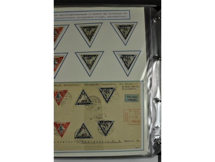 1918/41, postrische, ungebrauchte und gestempelte Sammlung, dabei ungezähnte und teilgezähnte Marken, Zwischenstege, Kehrdruc