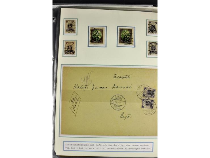 1918/41, postrische, ungebrauchte und gestempelte Sammlung, dabei ungezähnte und teilgezähnte Marken, Zwischenstege, Kehrdruc