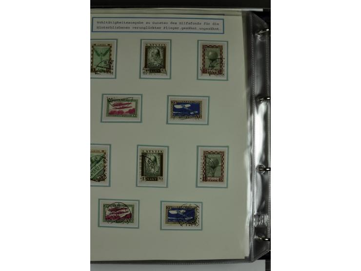 1918/41, postrische, ungebrauchte und gestempelte Sammlung, dabei ungezähnte und teilgezähnte Marken, Zwischenstege, Kehrdruc